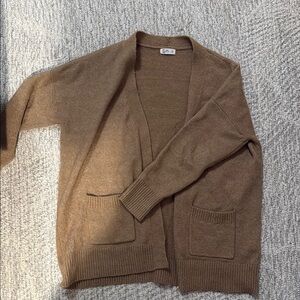 Soft Brown Cardigan Sweater
